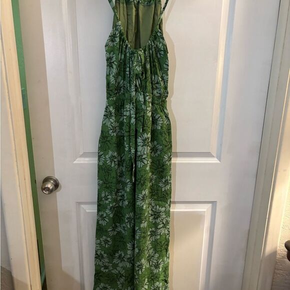 Illa Illa Floral Green Jumpsuit Sz S - Picture 4 of 7